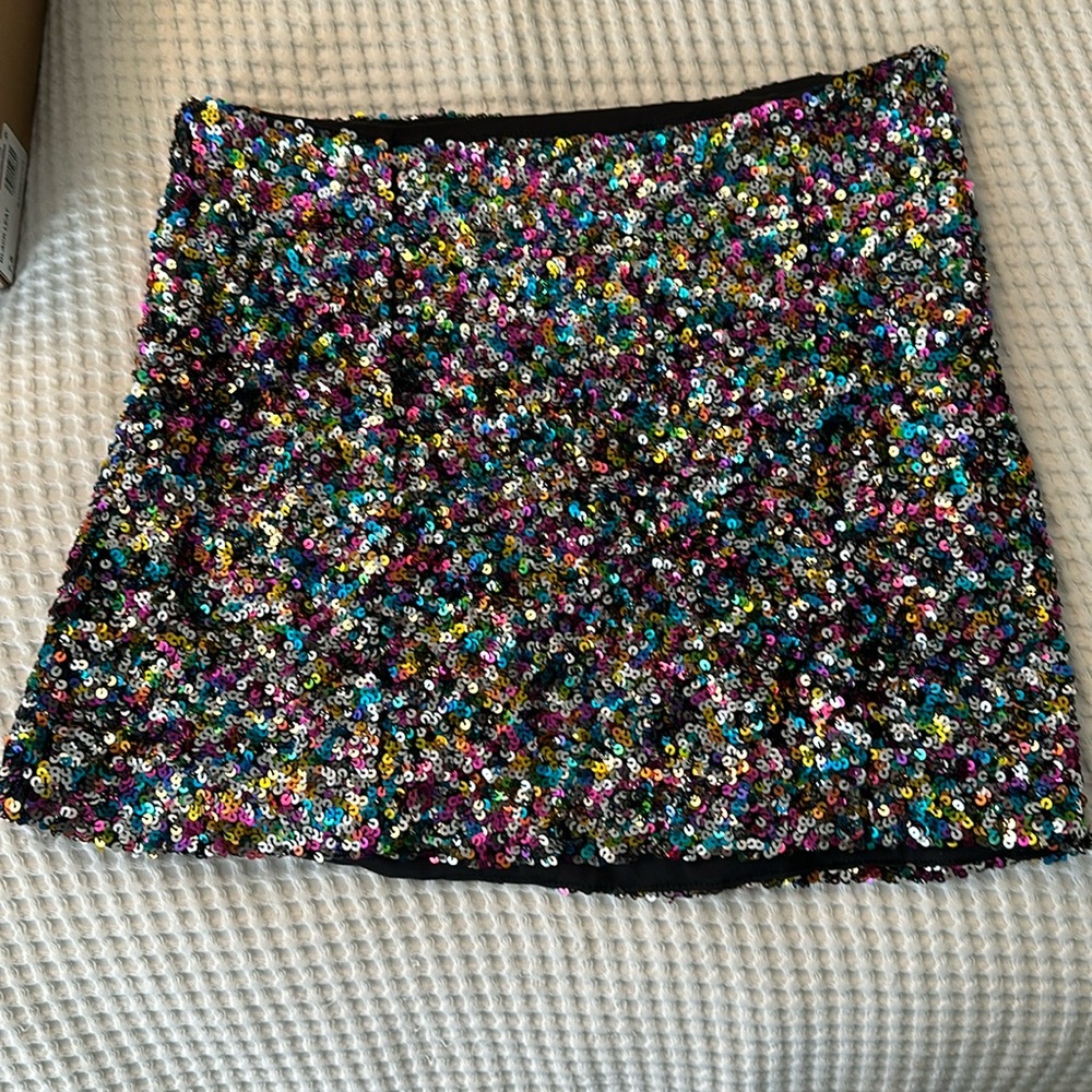 Sequin mini skirt